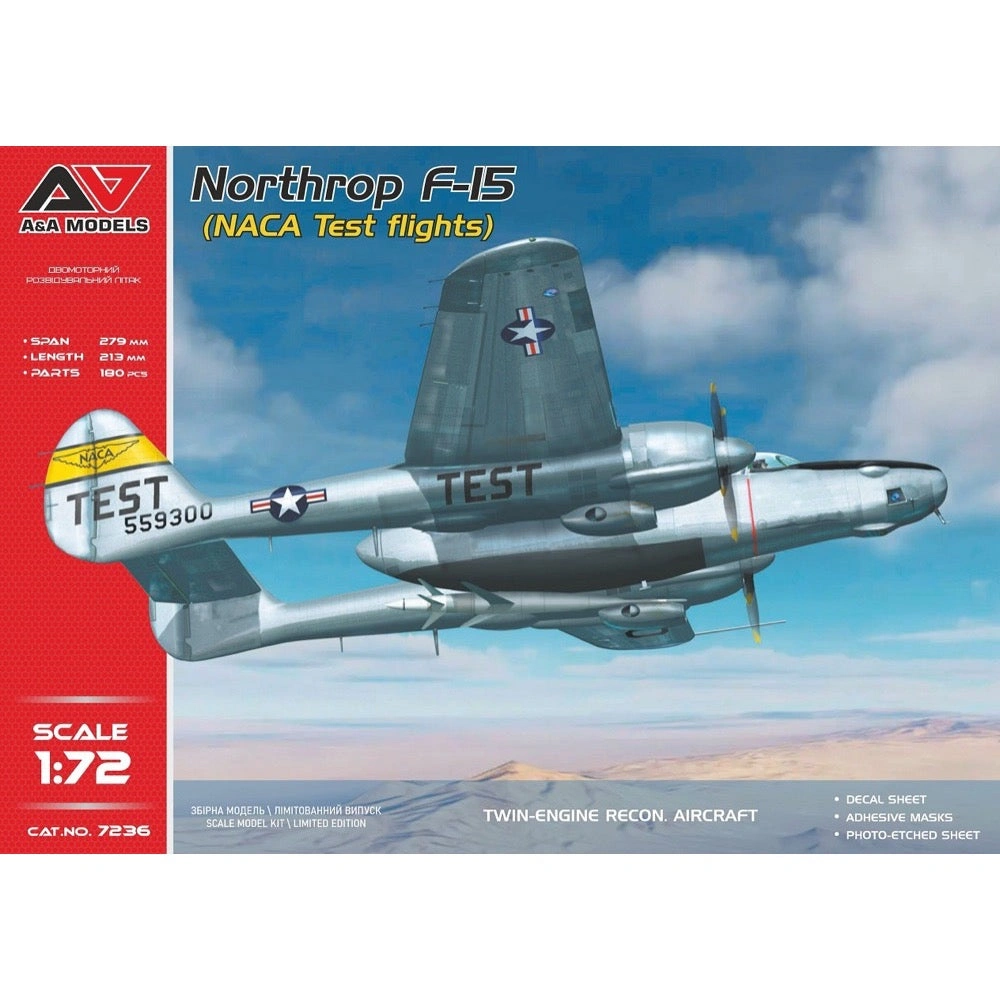 A&A Models 7236 1/72 F-15A (NACA test flight)
